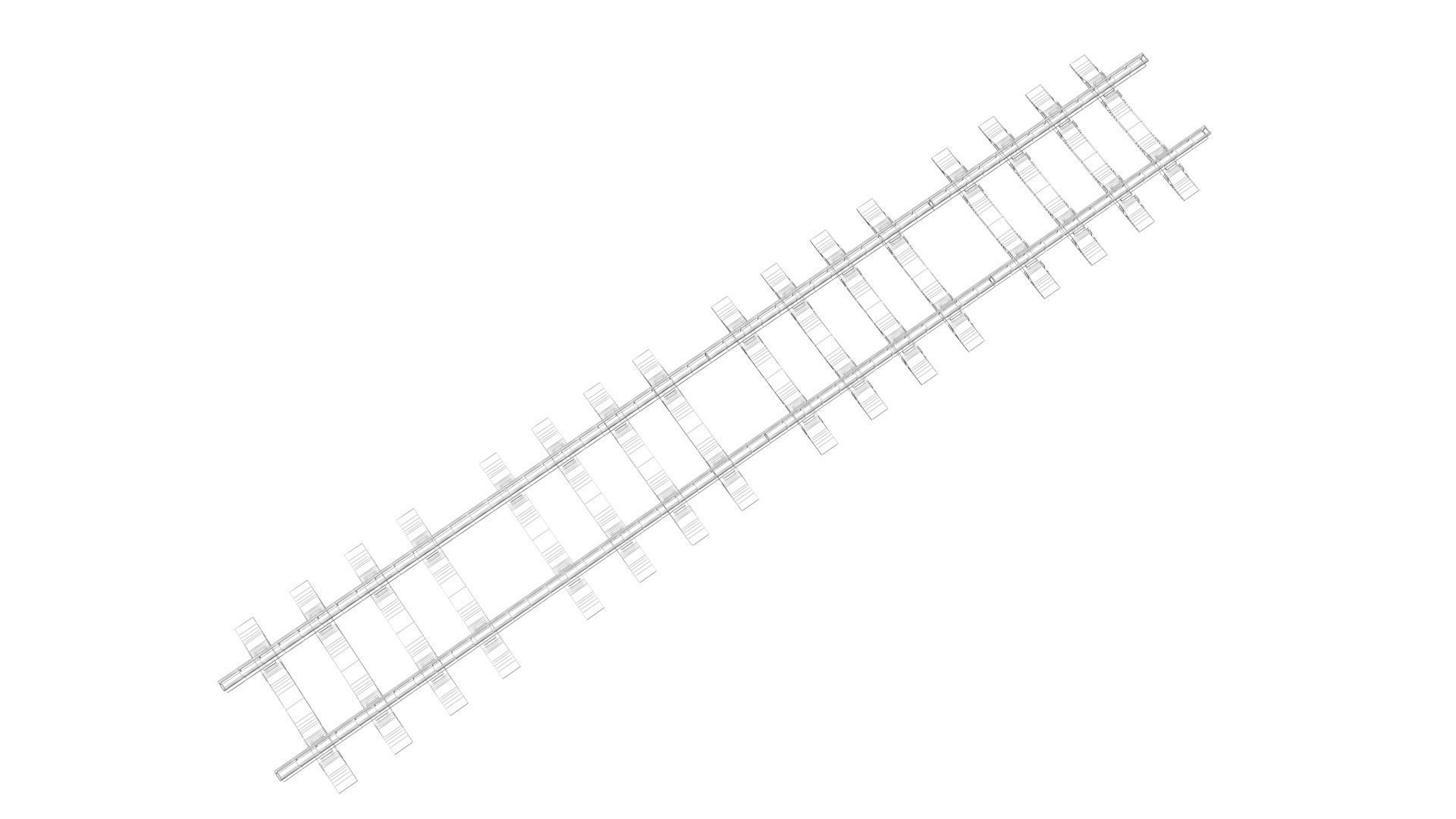 Railway Track 3D model_27