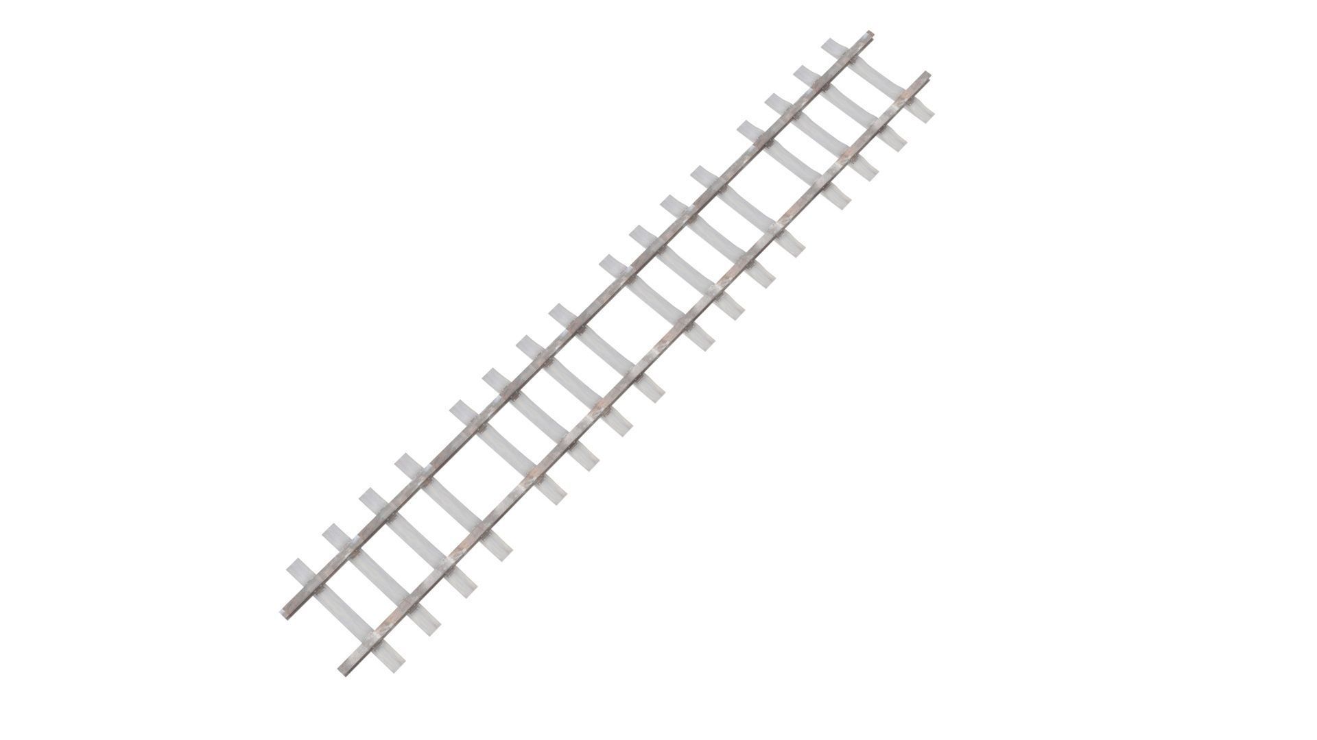 Railway Track 3D model_13