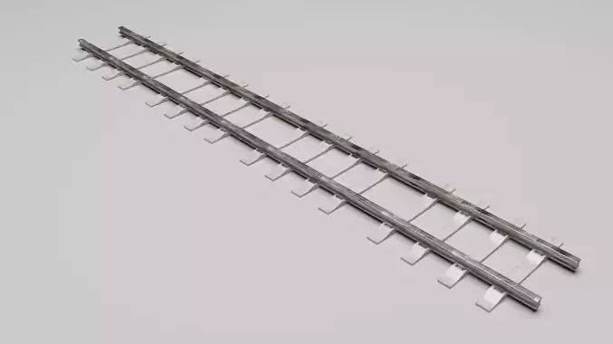 Railway Track 3D model