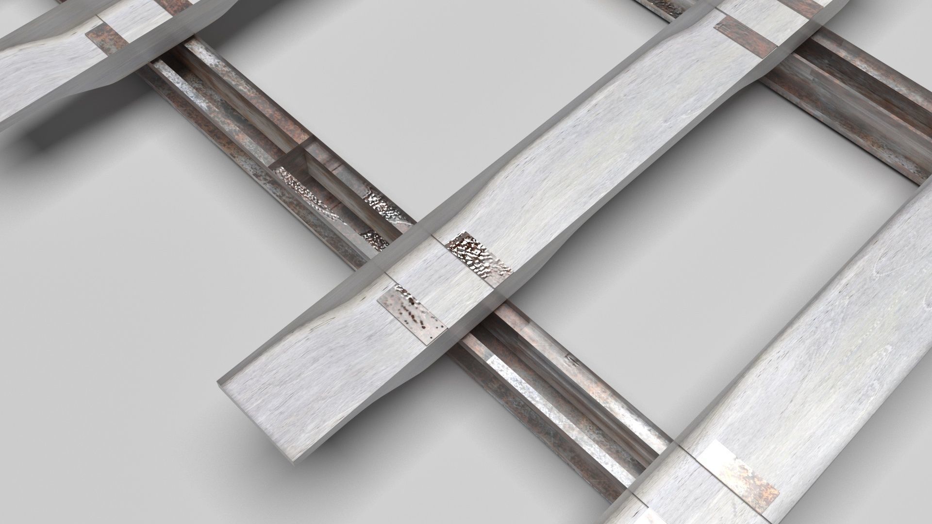 Railway Track 3D model_8
