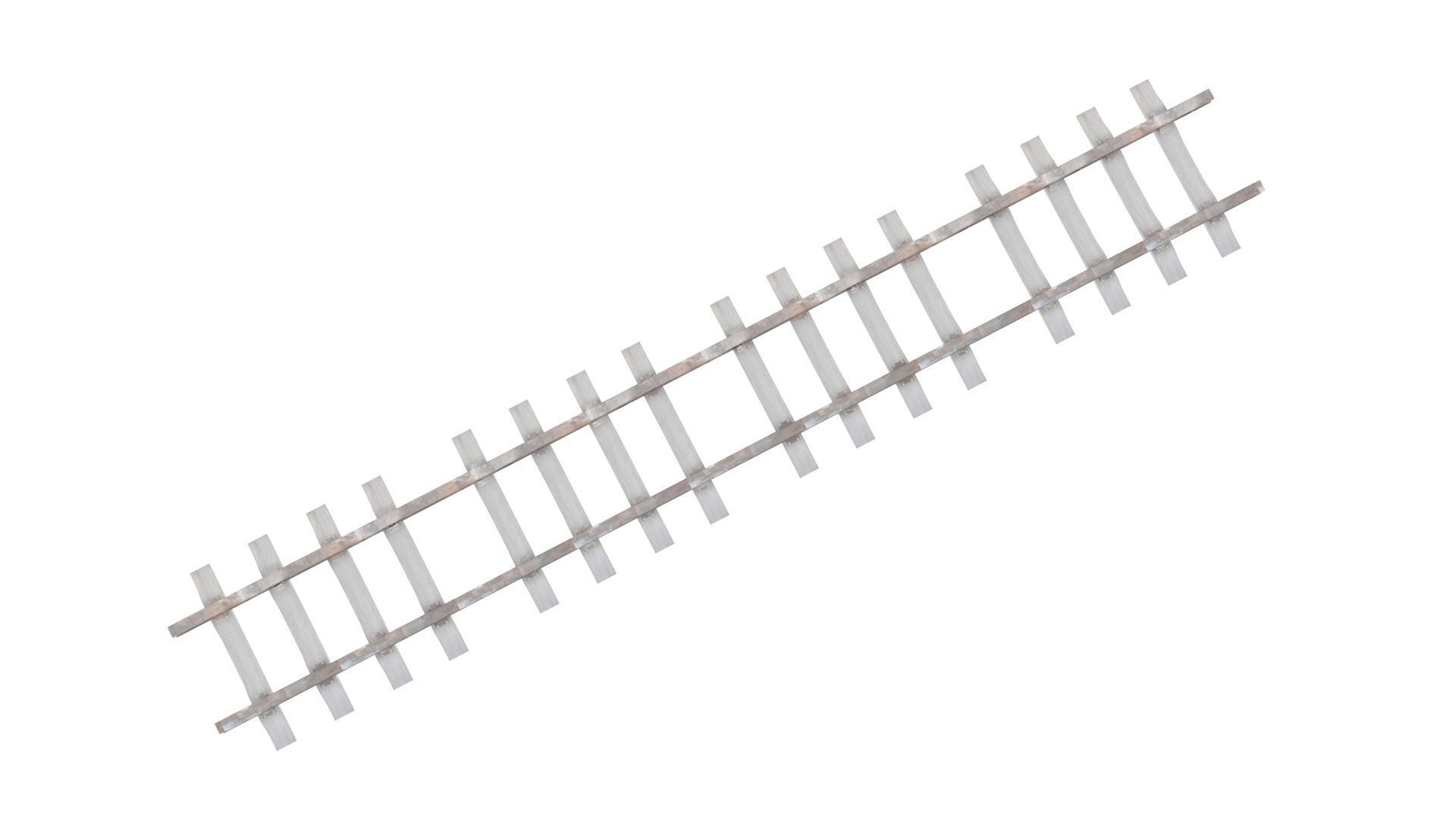 Railway Track 3D model_15
