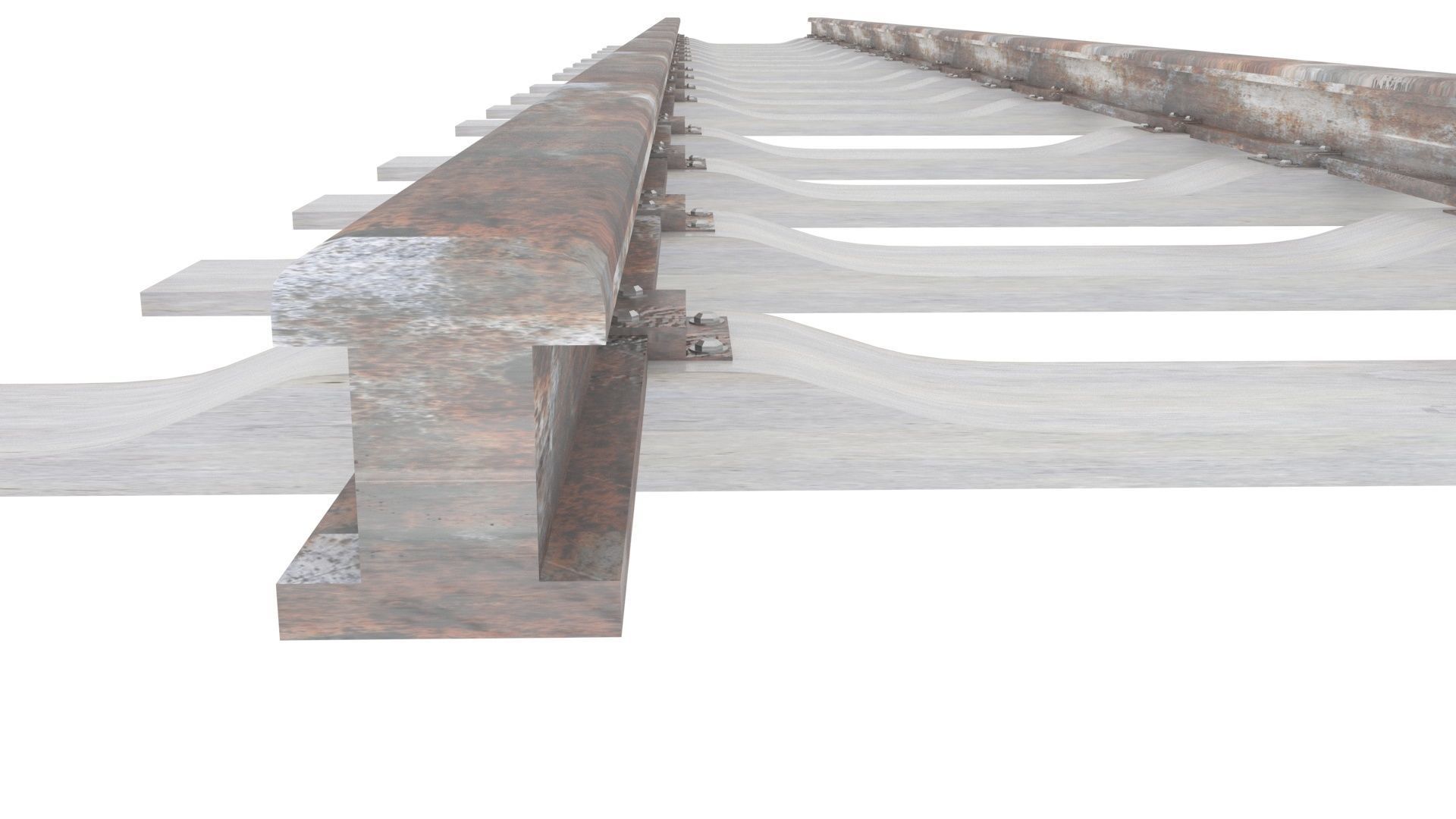 Railway Track 3D model_12
