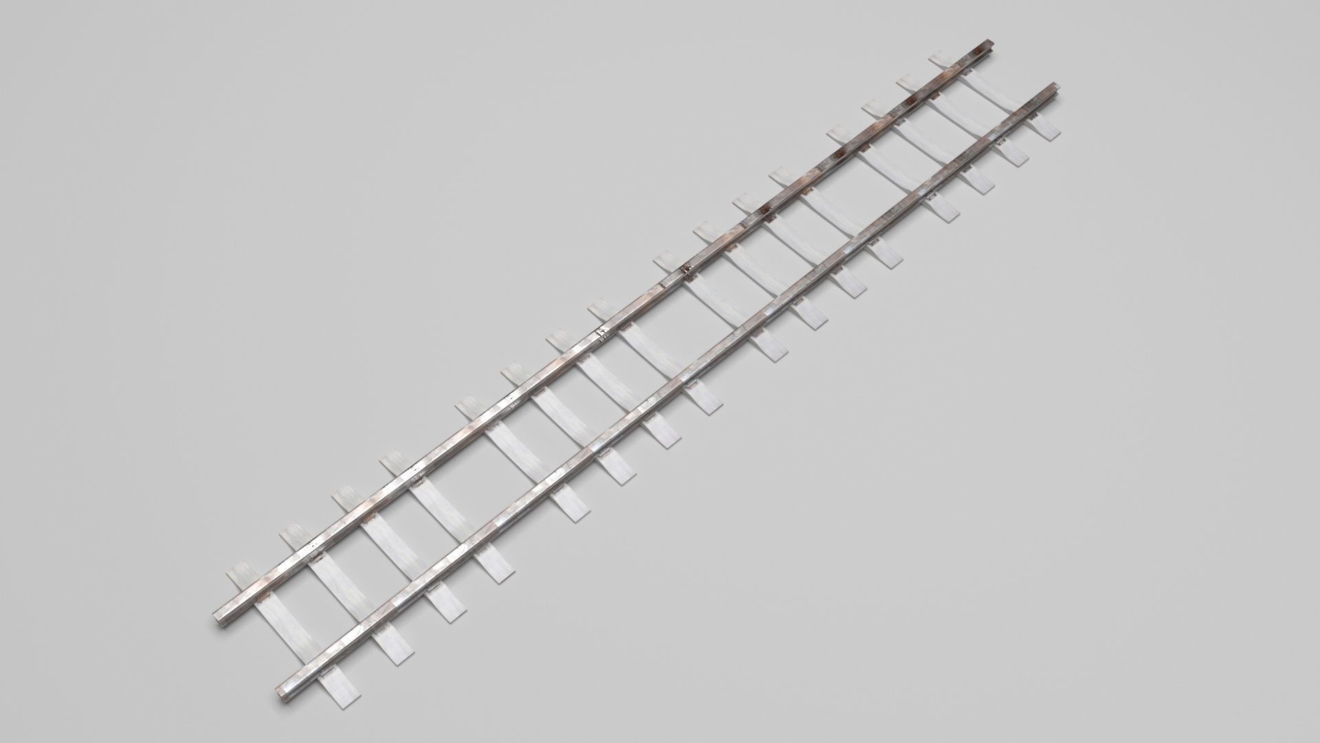Railway Track 3D model_3