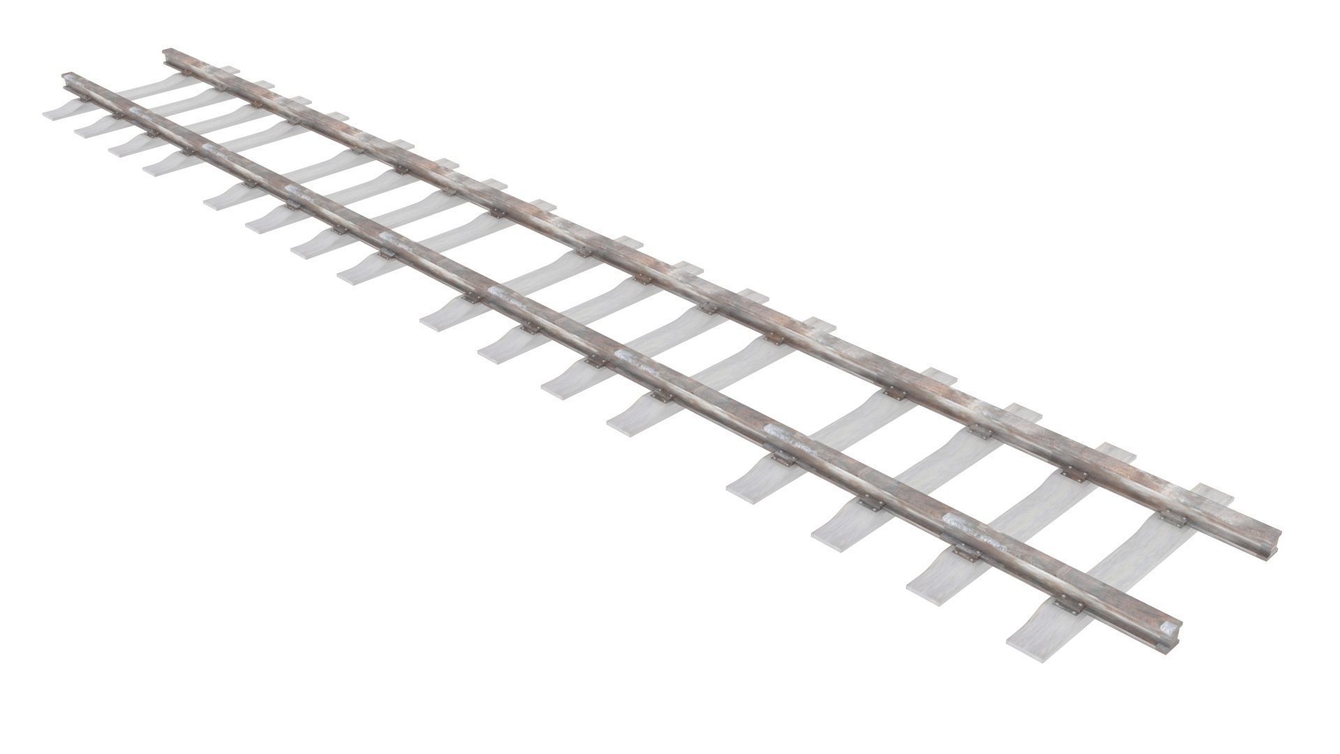 Railway Track 3D model_11