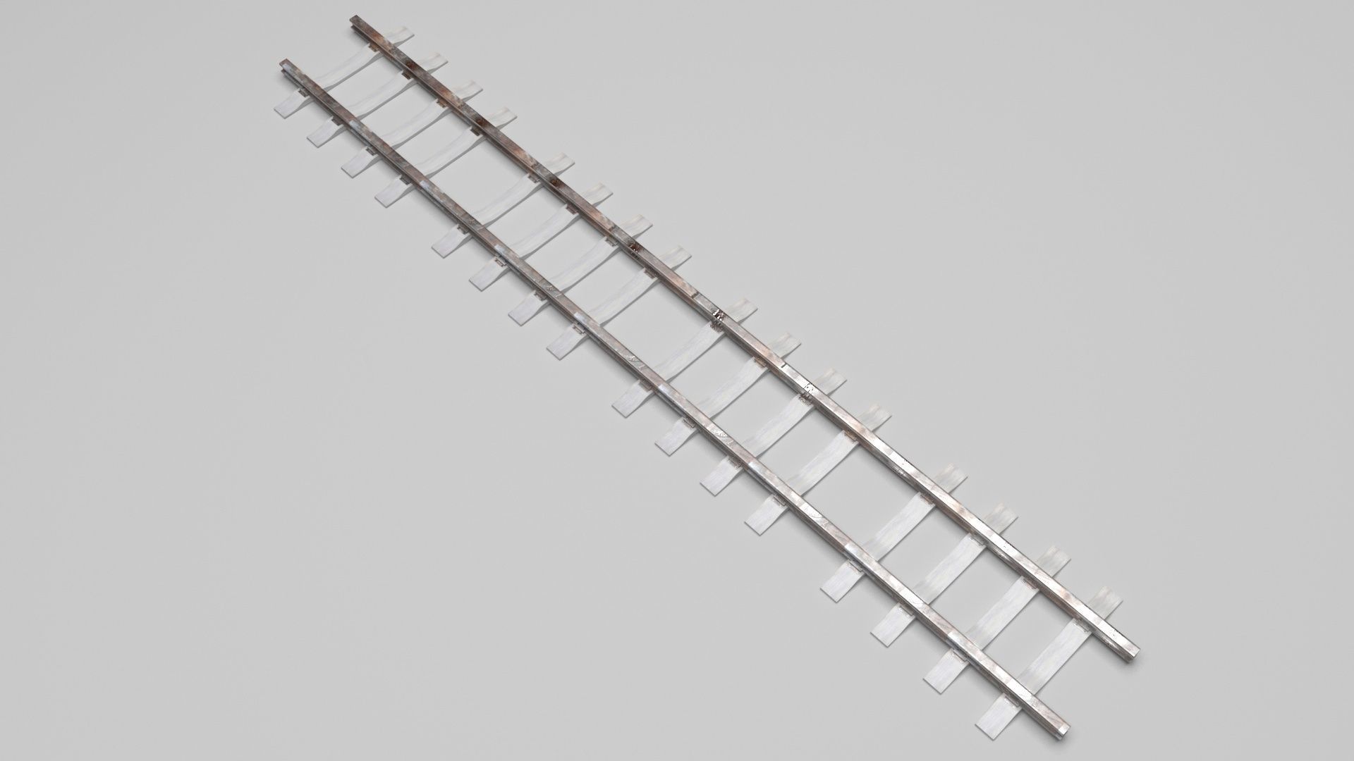 Railway Track 3D model_7