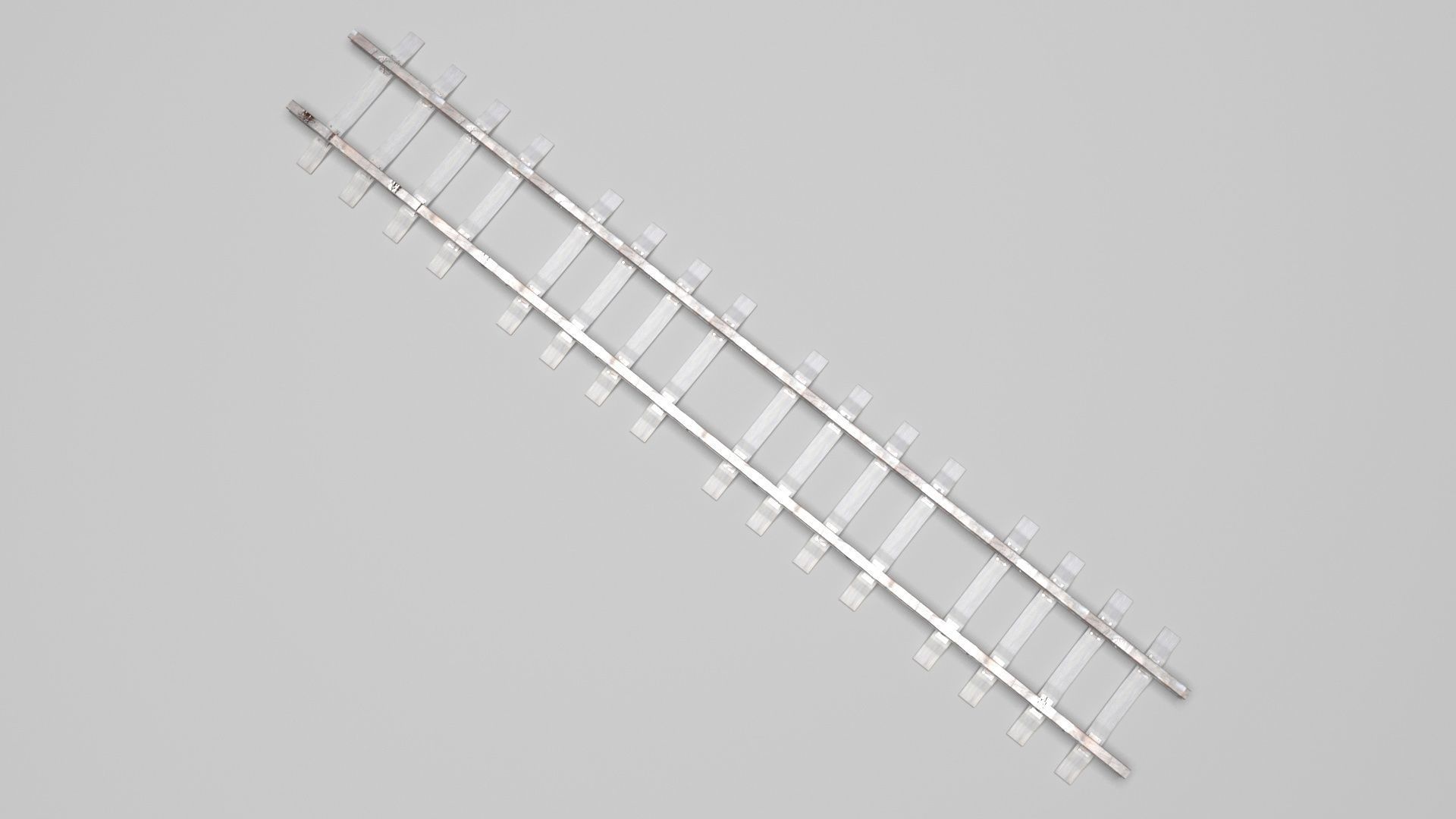 Railway Track 3D model_2