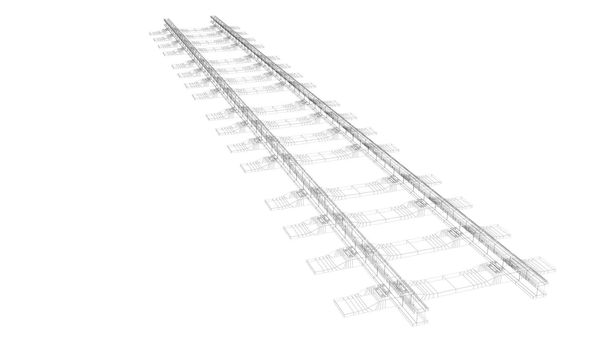 Railway Track 3D model_26