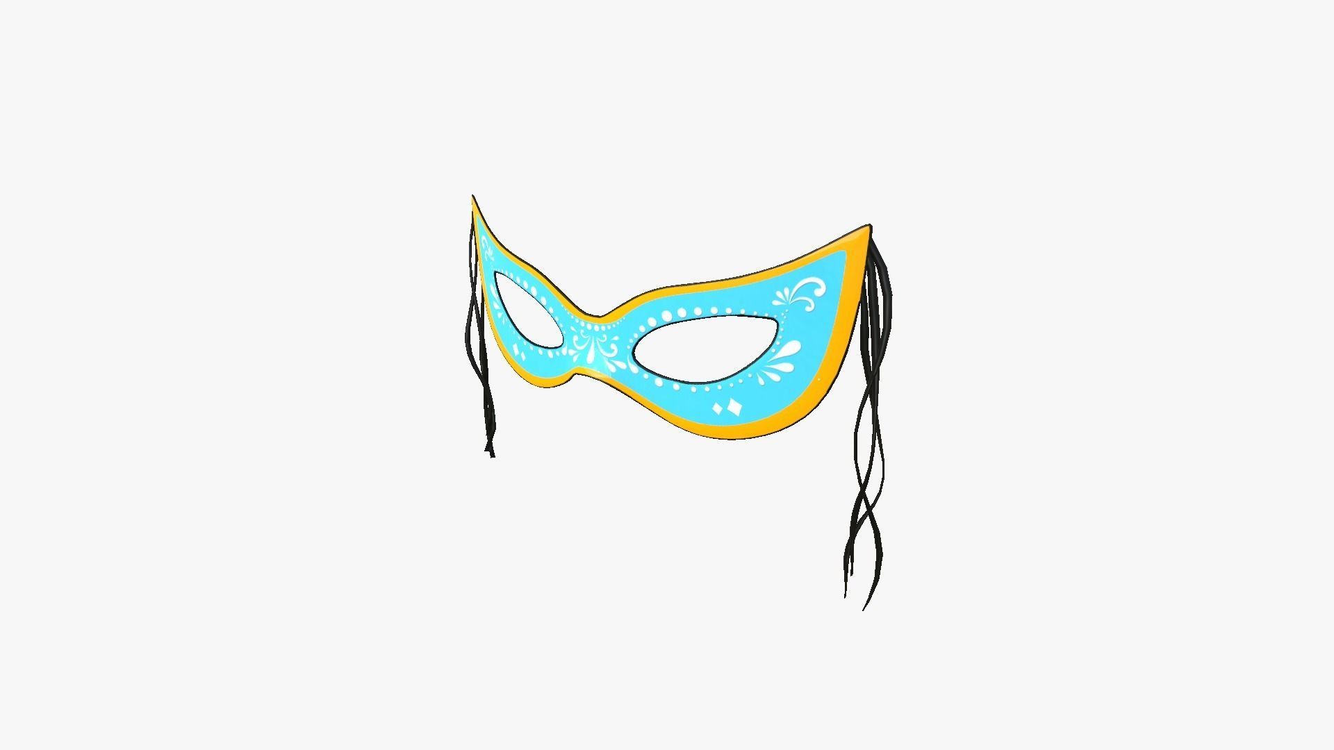 Cartoon Mask Texture 3D model Carnival Mask A13 Cartoon - Costume Character Design VR / AR ...