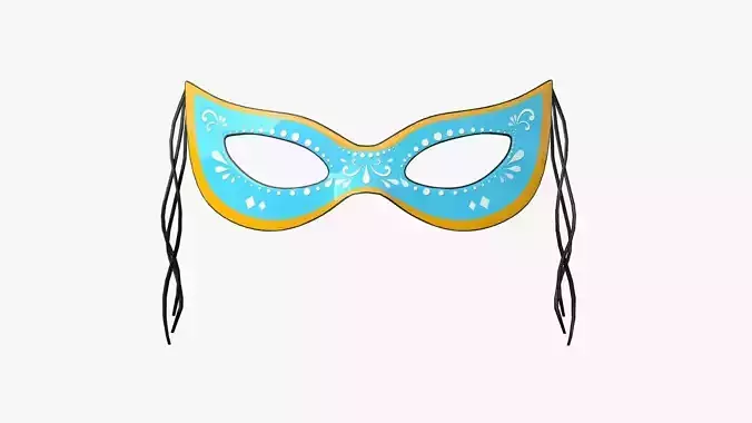 Carnival Mask A13 Cartoon - Costume Character Design Low-poly 3D model
