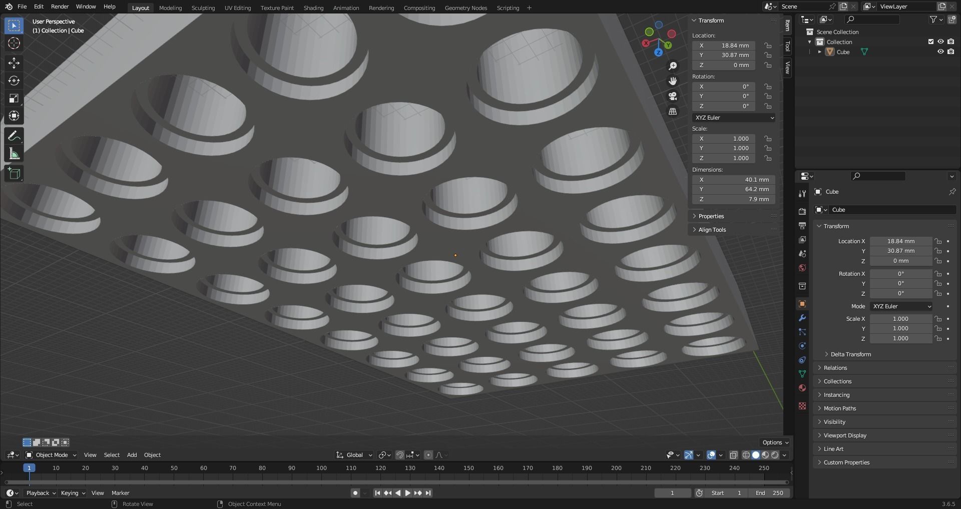 LEGO Technic base plate 5x8 3D print model_2