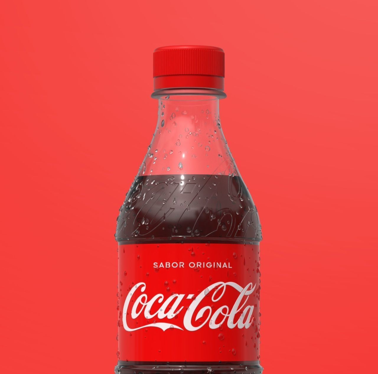 2023 Coca Cola Bottle 500ml 3D model 3D model_1