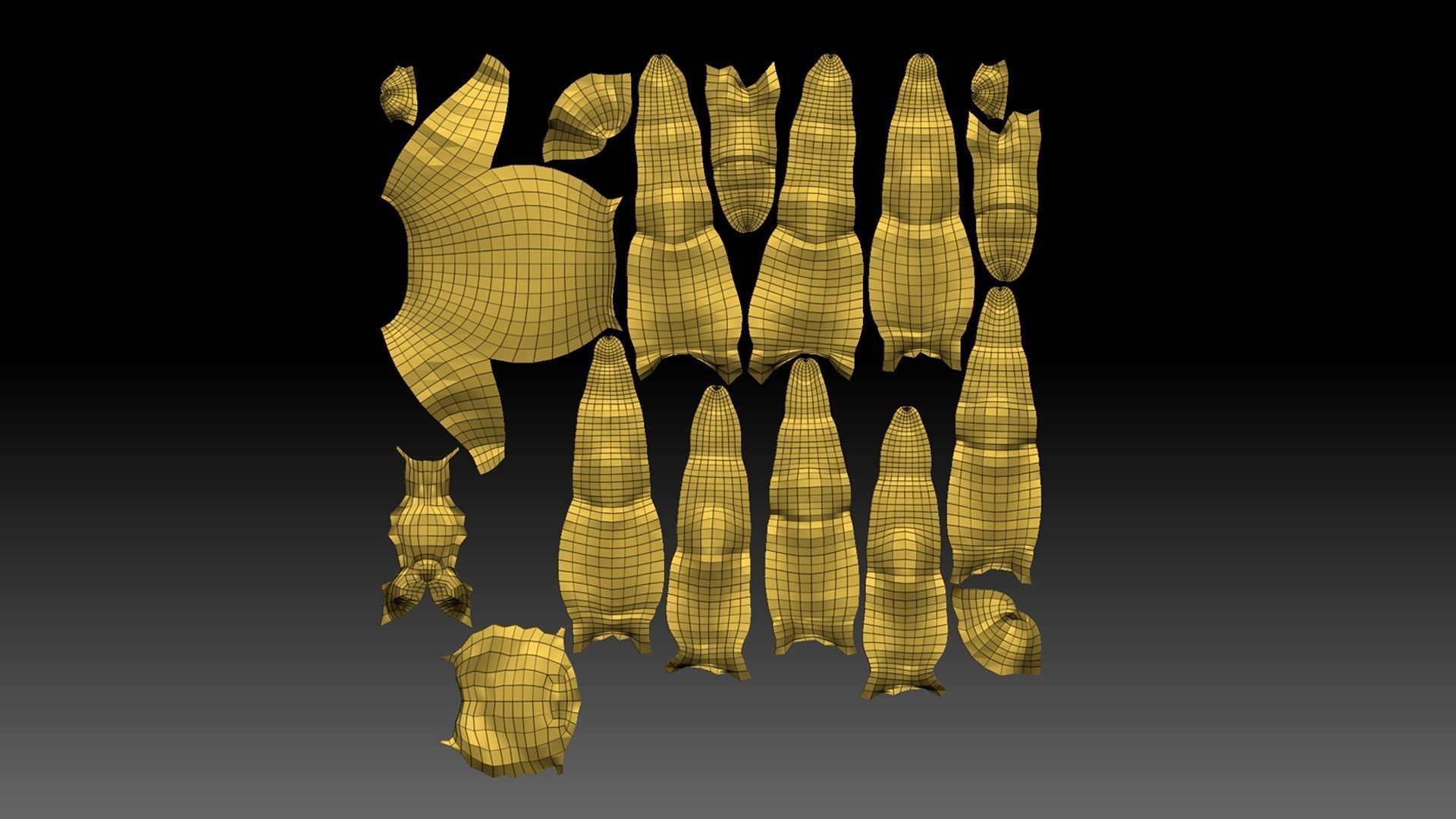 Trapdoor Spider Low-poly 3D model_14