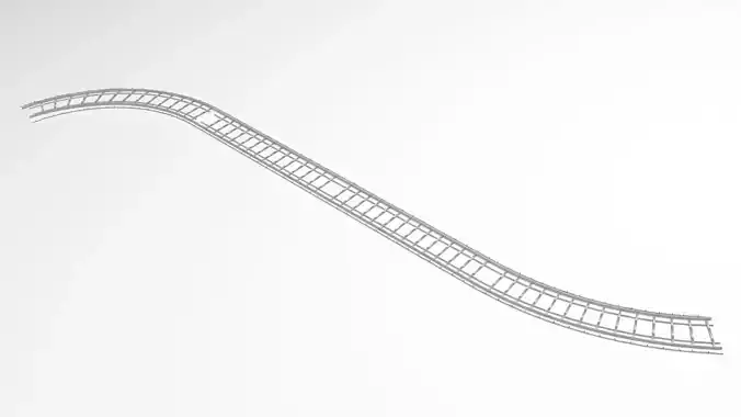 Railway Track 3D model