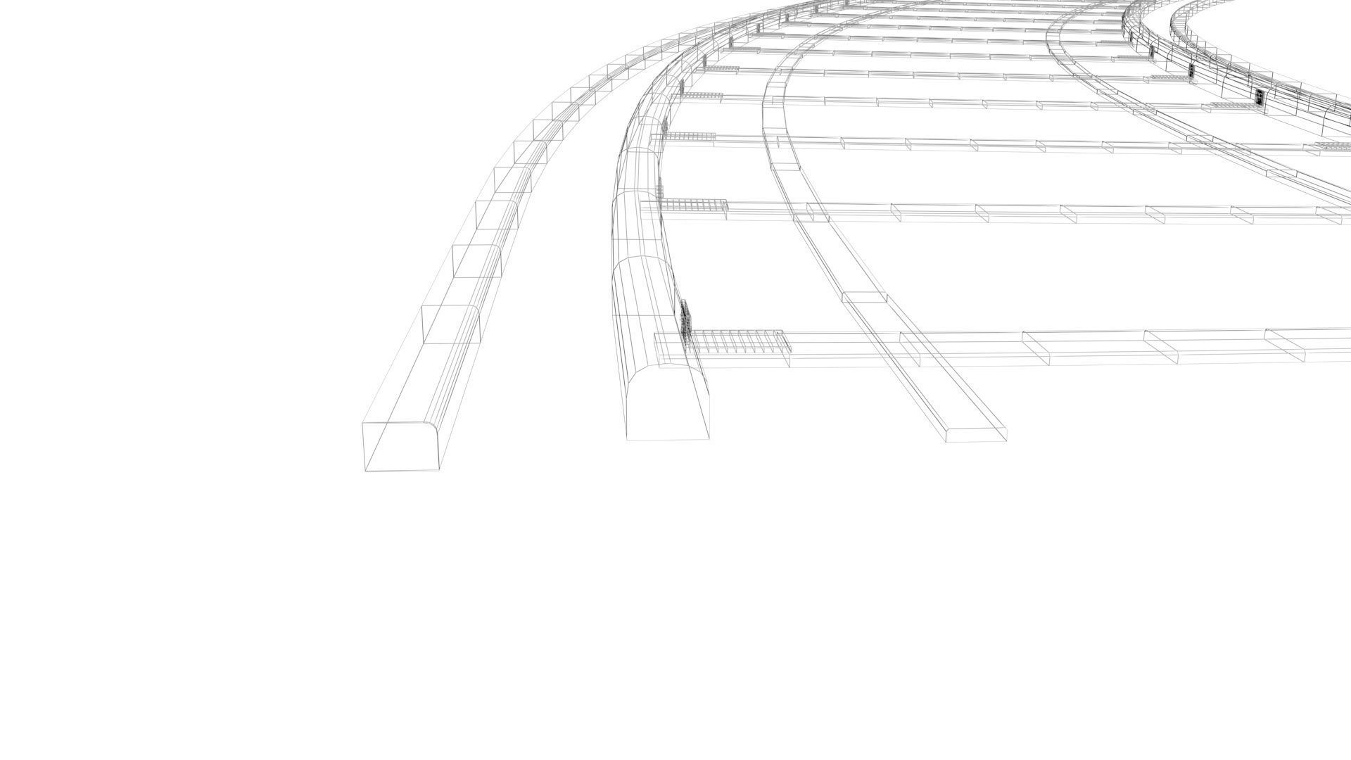 Railway Track 3D model_31