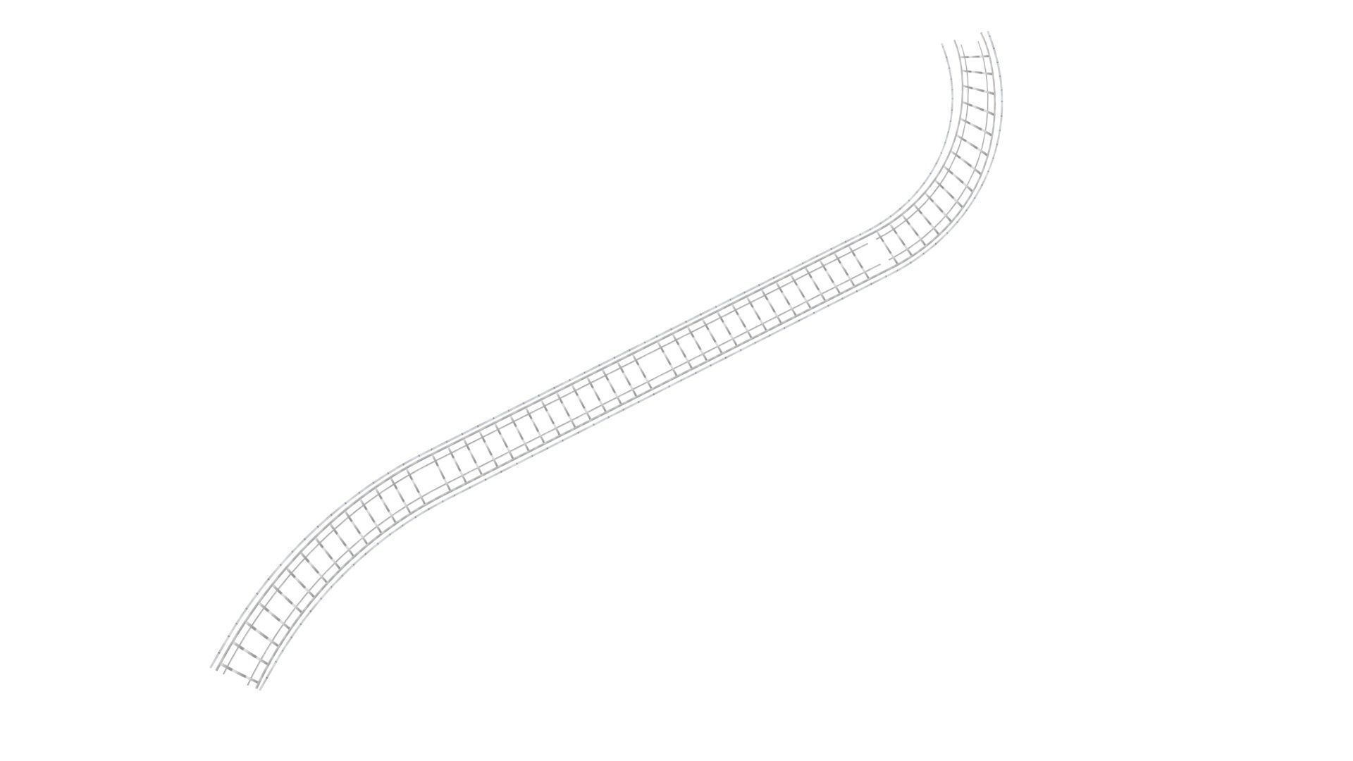 Railway Track 3D model_14