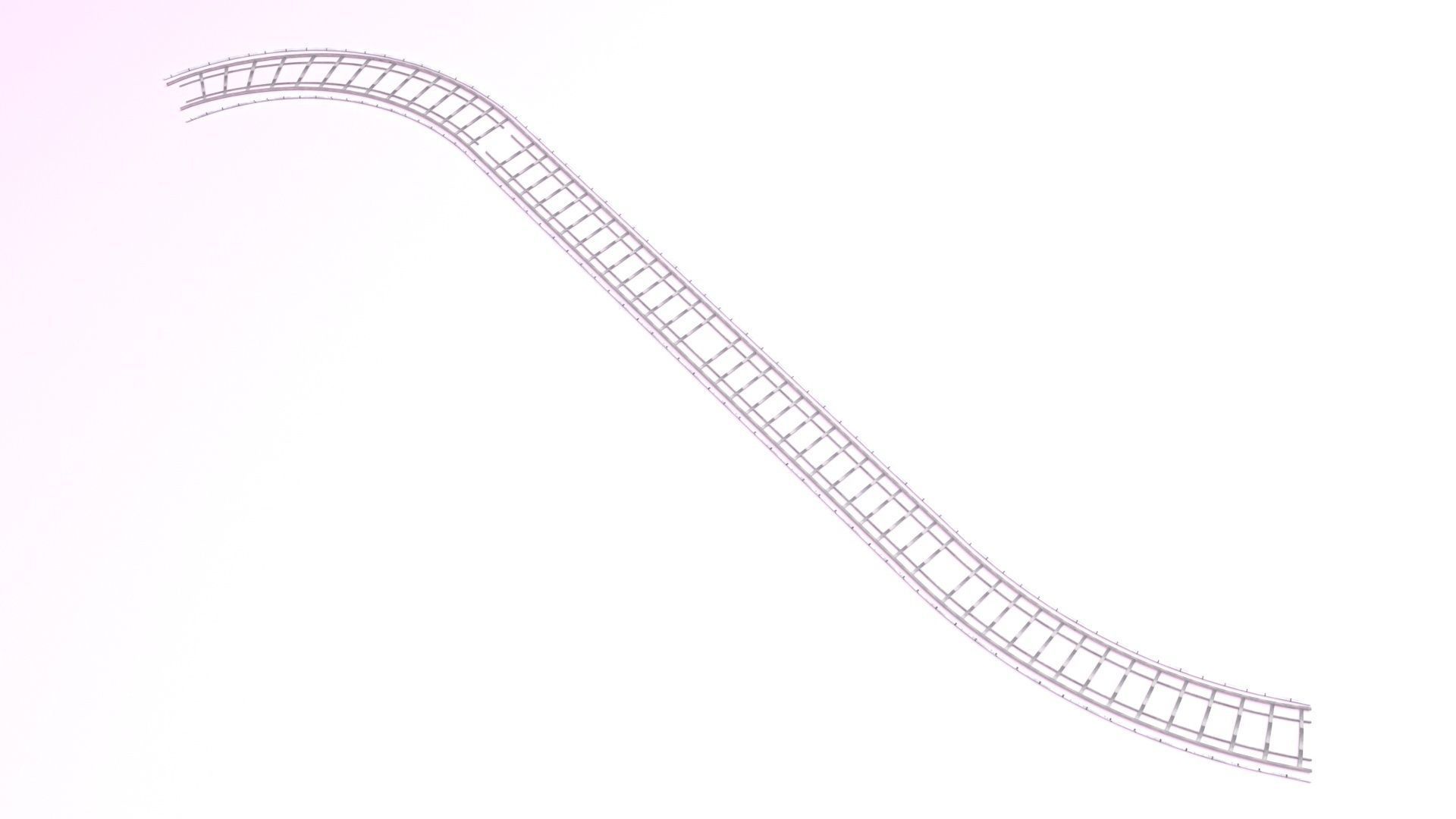 Railway Track 3D model_11