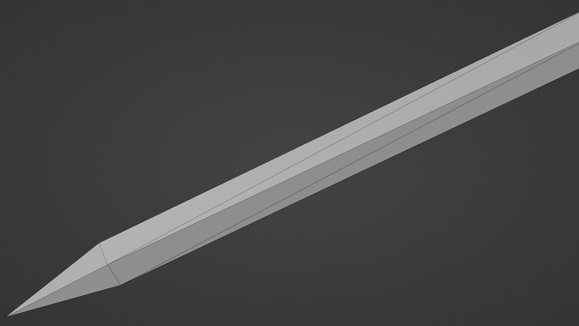 Gladius sword with Xyphos handle Low-poly 3D model_10