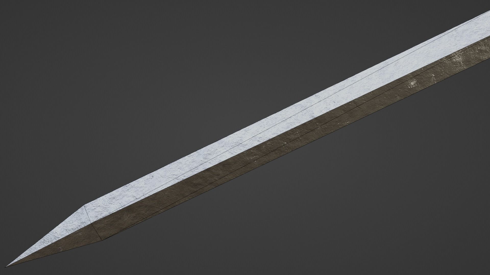 Gladius sword with Xyphos handle Low-poly 3D model_9