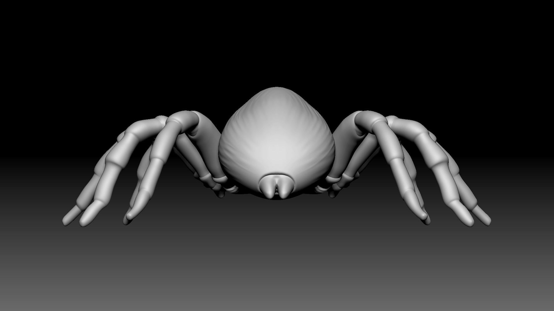 Mouse Spider Low-poly 3D model_3