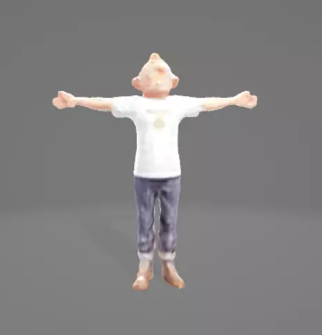 Low Poly Character 3D model_0