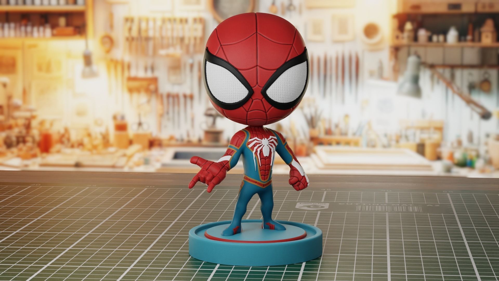 Spiderman Chibi 3D model 3D printable | CGTrader