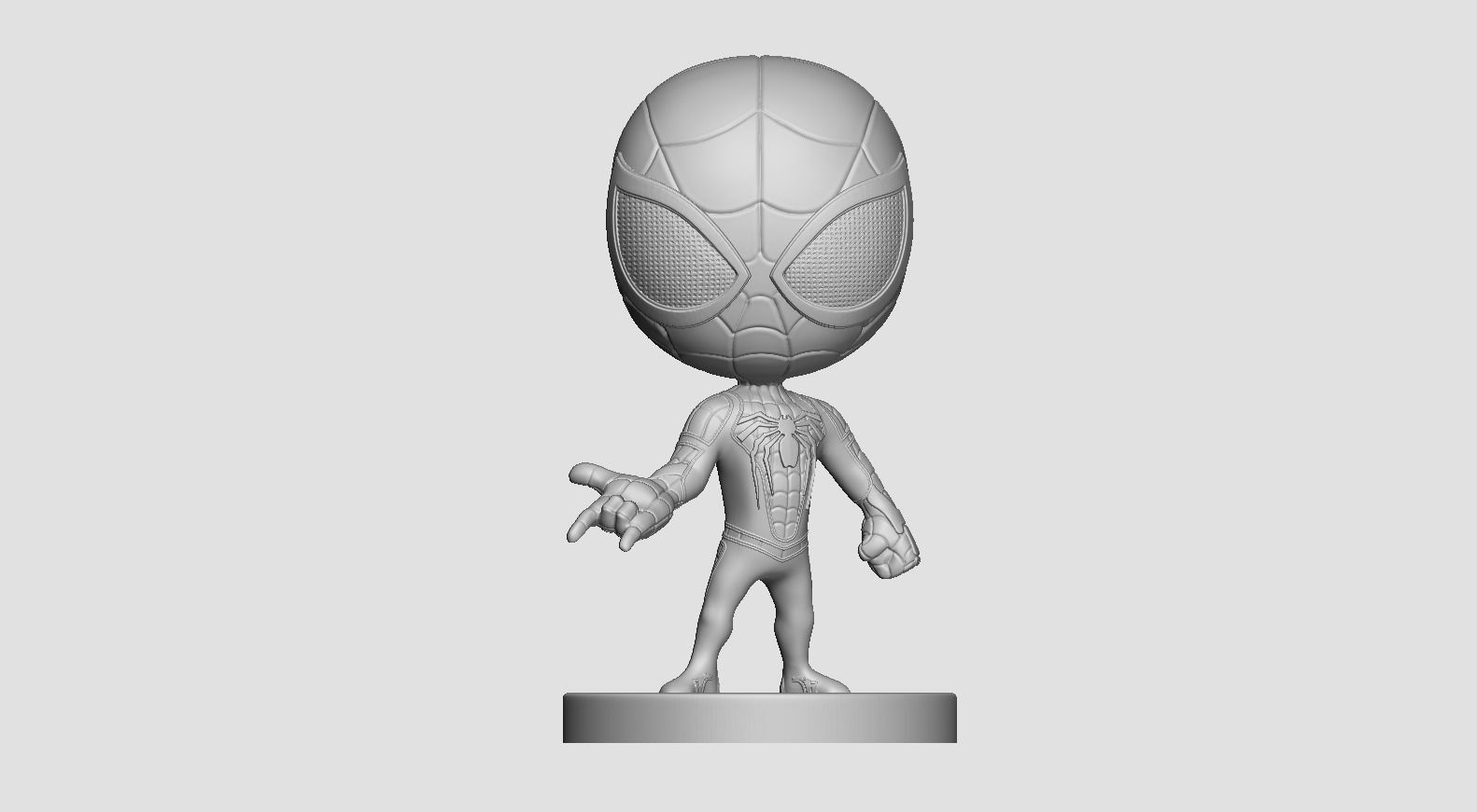 Spiderman Chibi 3D print model_2