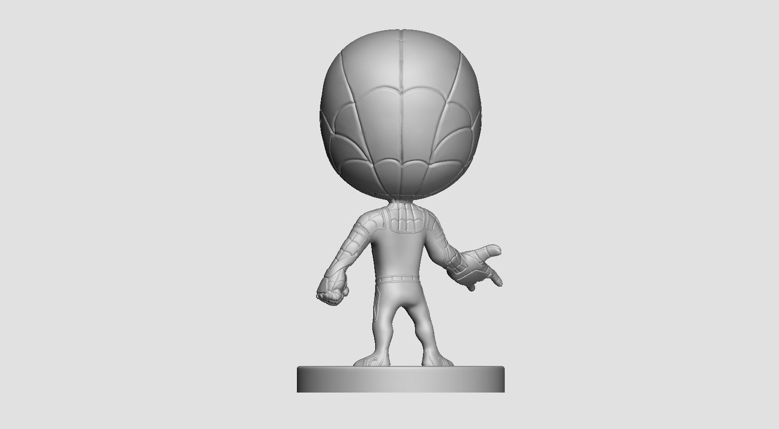 Spiderman Chibi 3D print model_4