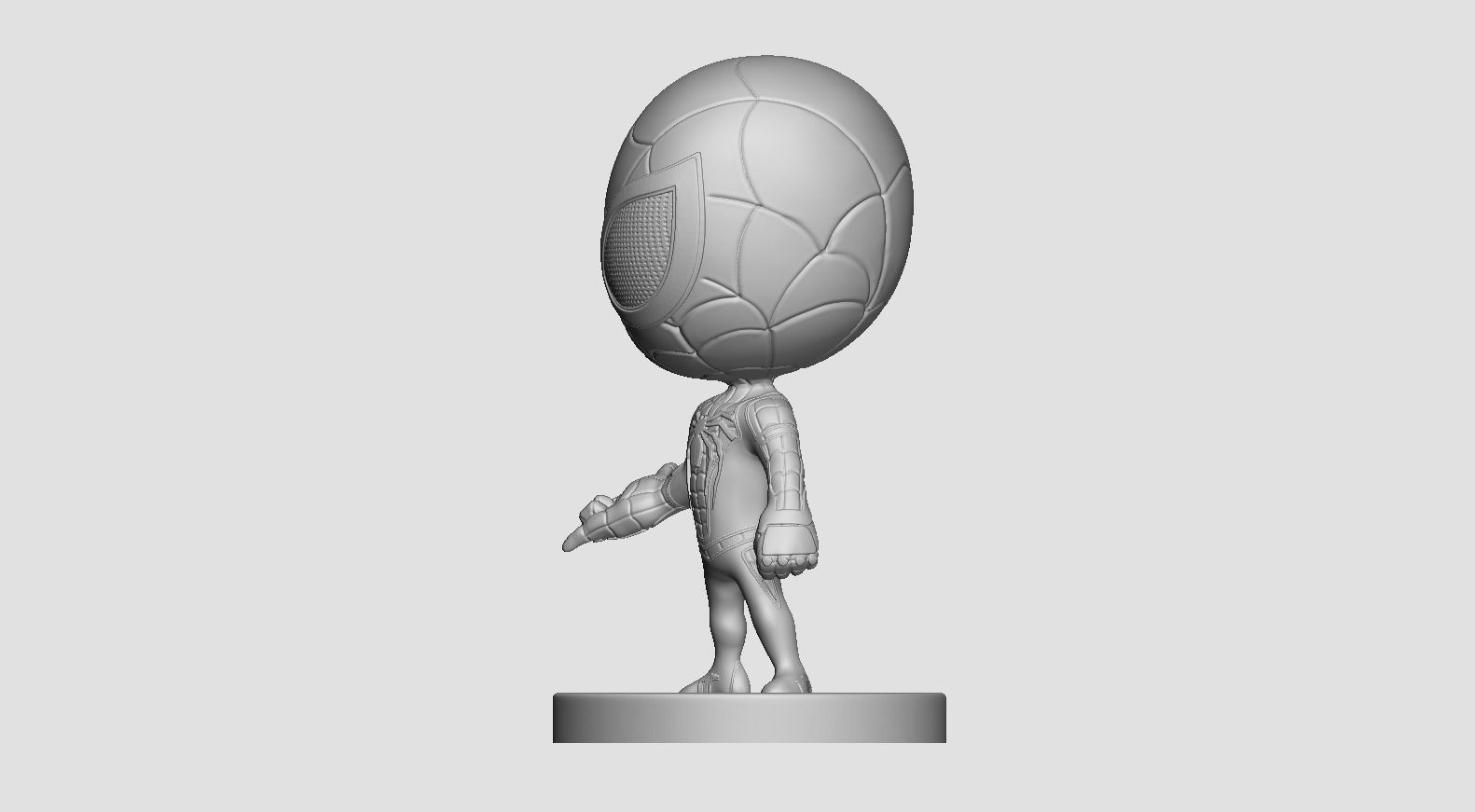Spiderman Chibi 3D print model_3