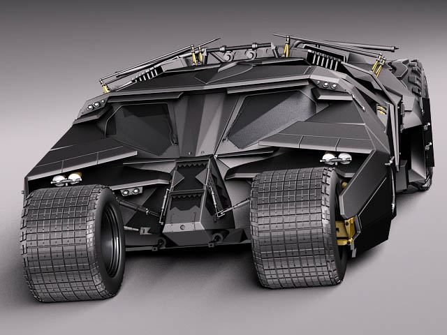 Batmobile 2005 3D model_1