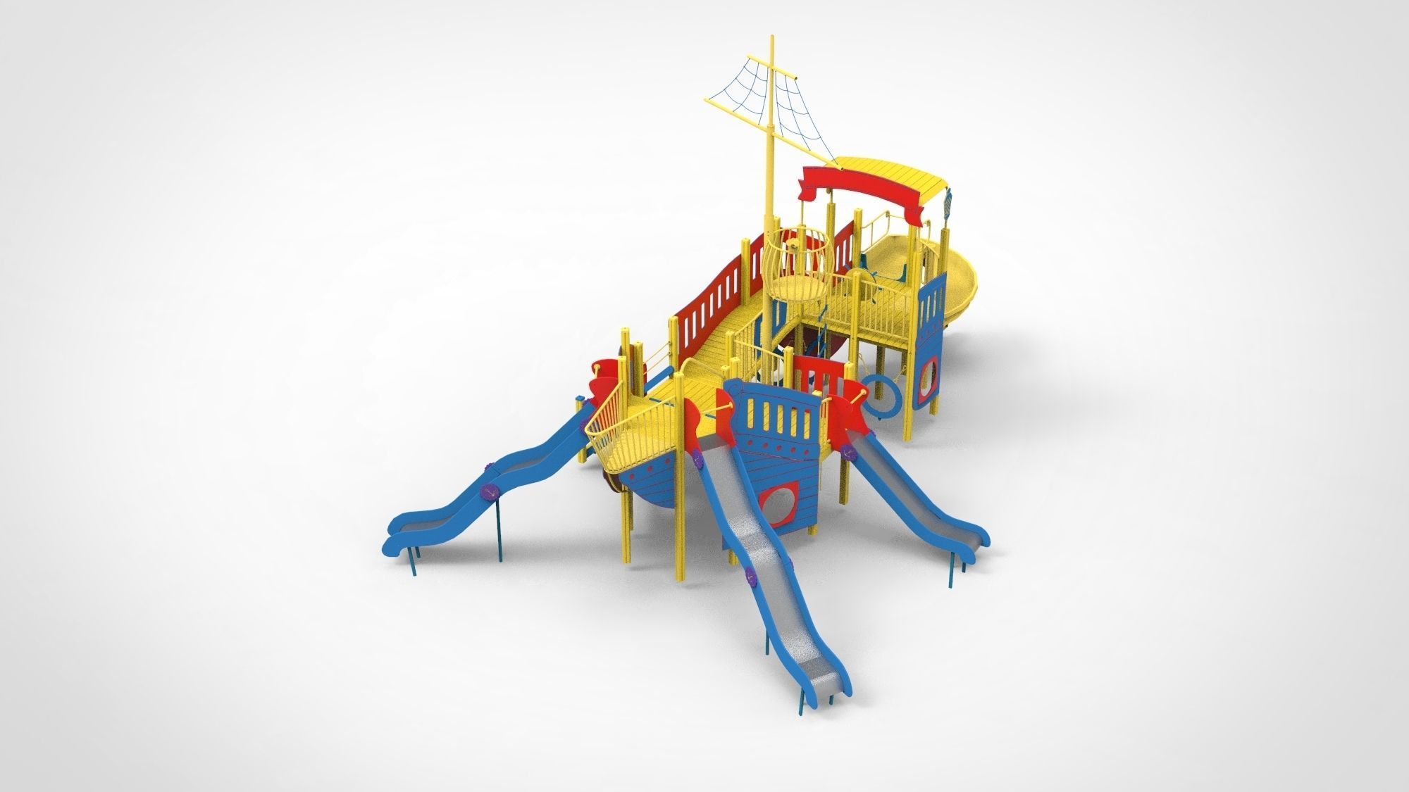 Playground for kids 3D model_9