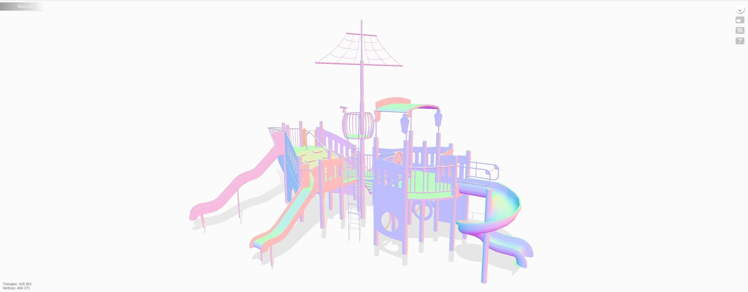 Playground for kids 3D model_11
