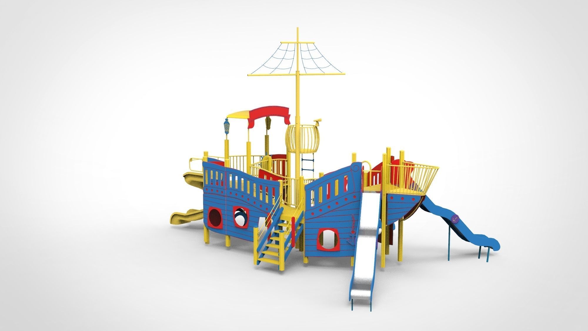 Playground for kids 3D model_7