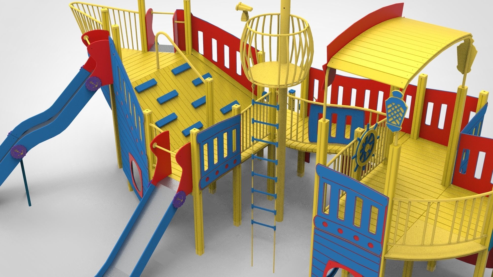 Playground for kids 3D model_6