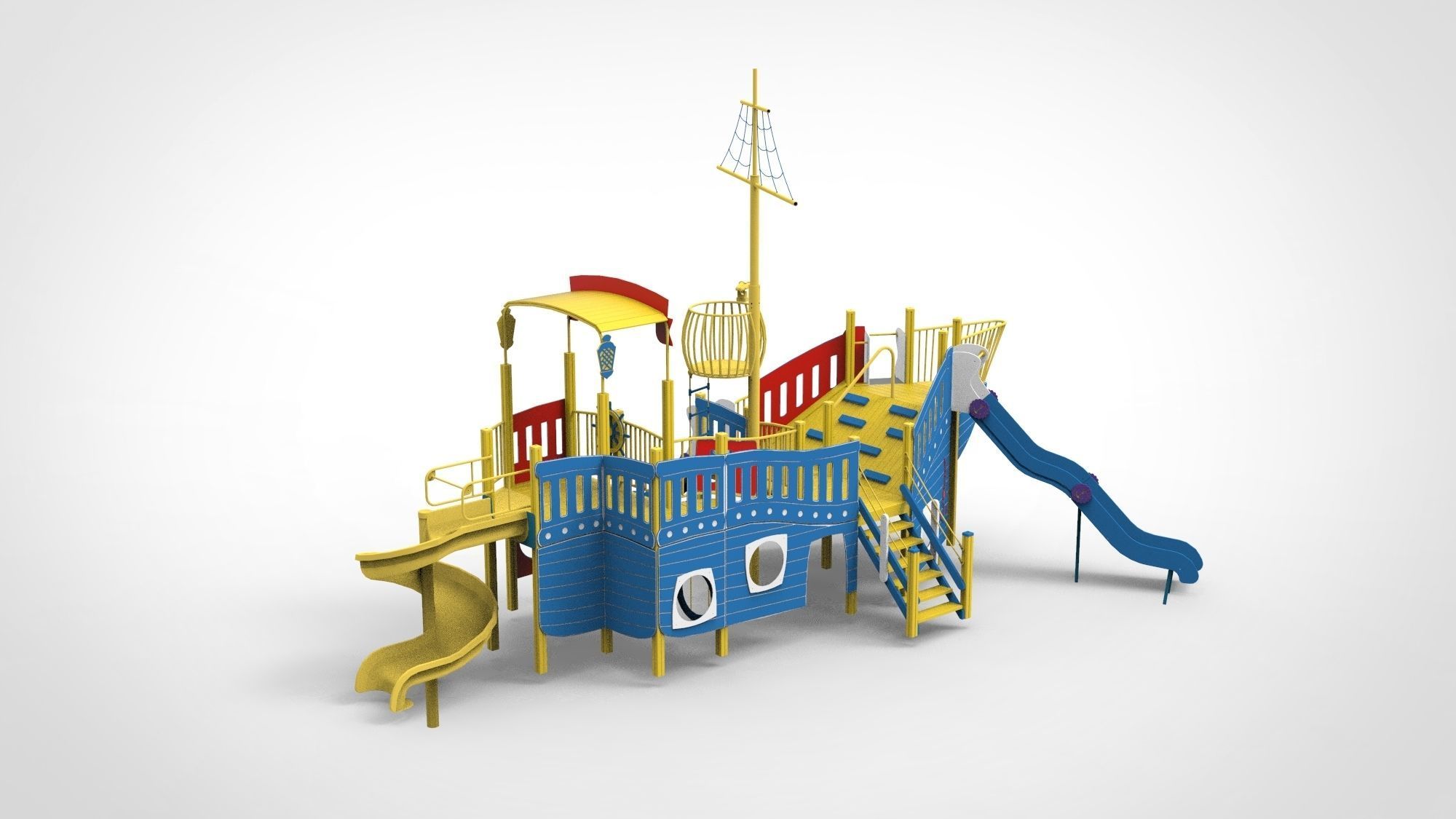 Playground for kids 3D model_5