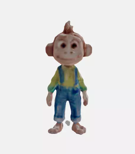 Monkey Low Poly Character 3D model_0