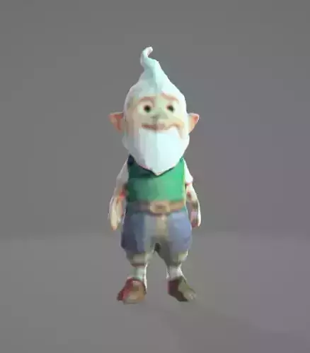 Ugly Gnome Low Poly
