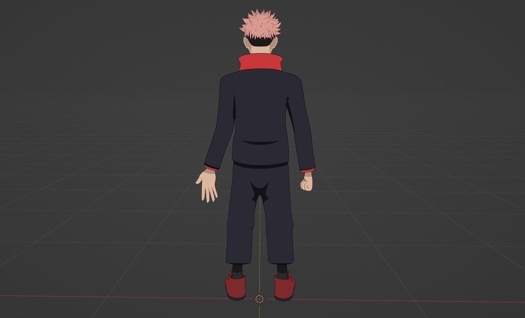 Yuji Itadori 3D model_4