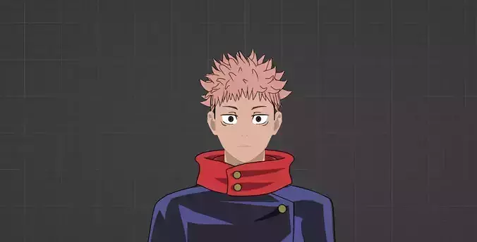 Yuji Itadori 3D model