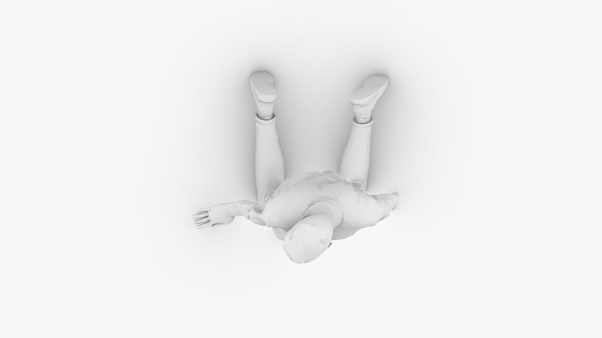 Boy Kneeling 3D print model_7