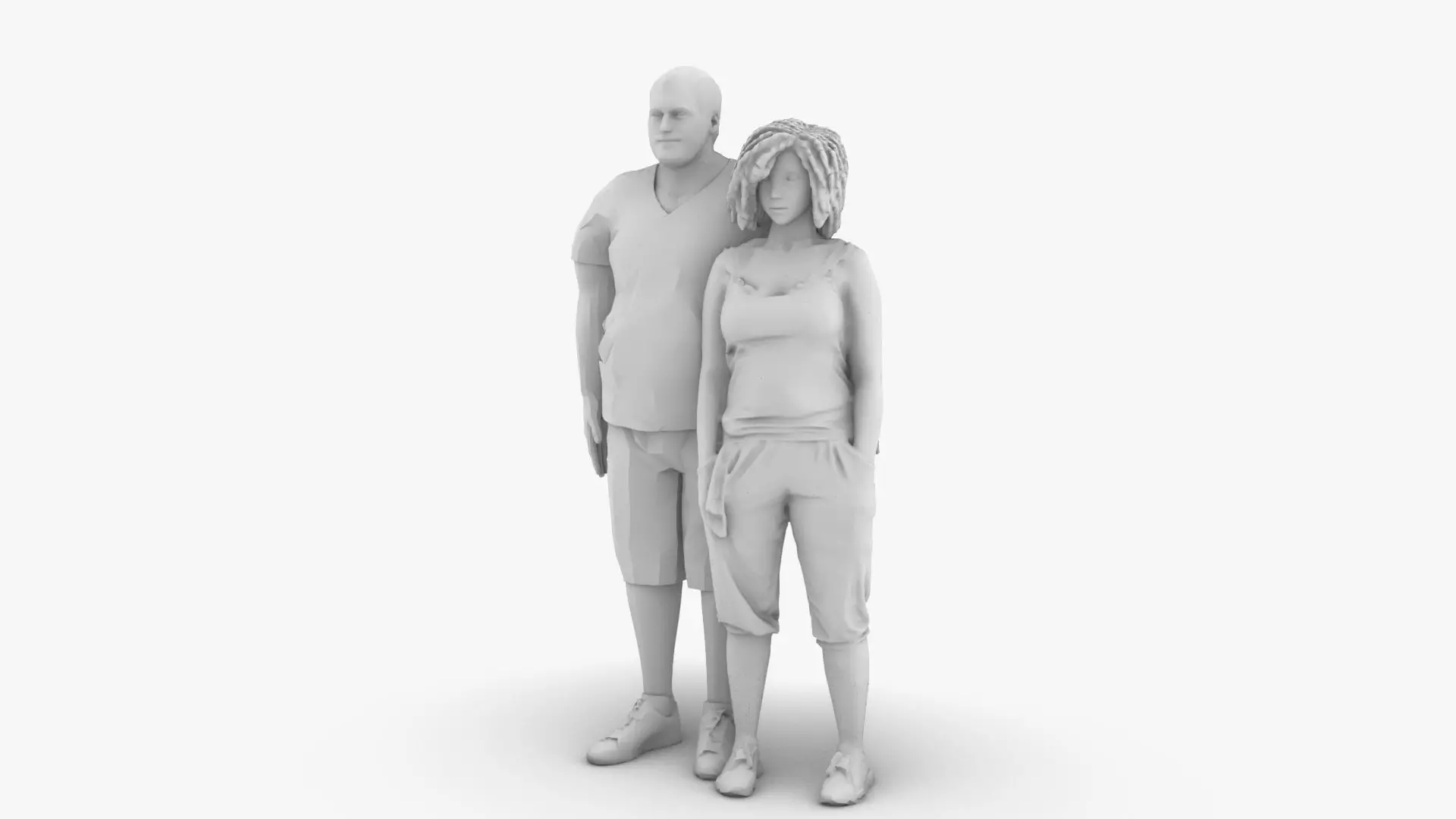 Couple 3D print model_0
