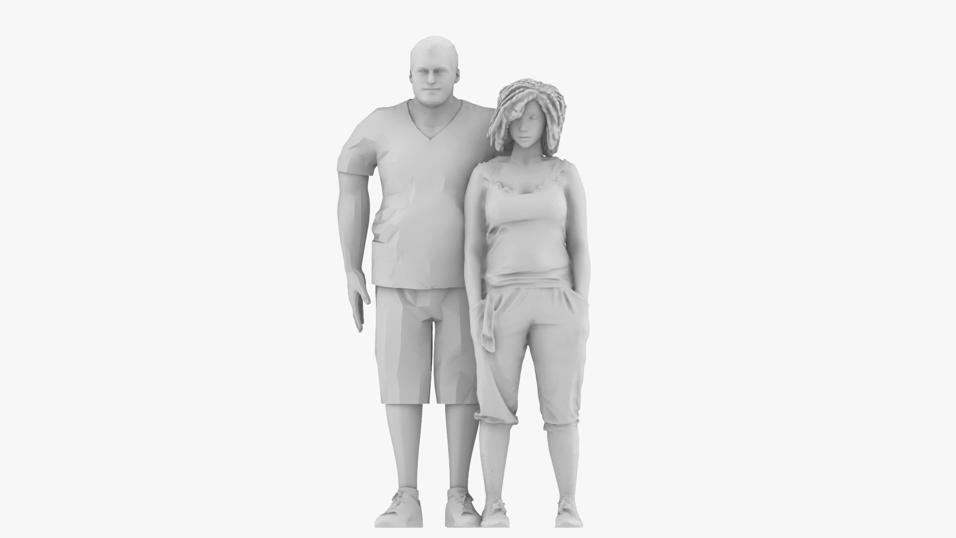 Couple 3D print model_2