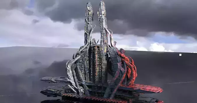 Royal winter observatory sci fi tower