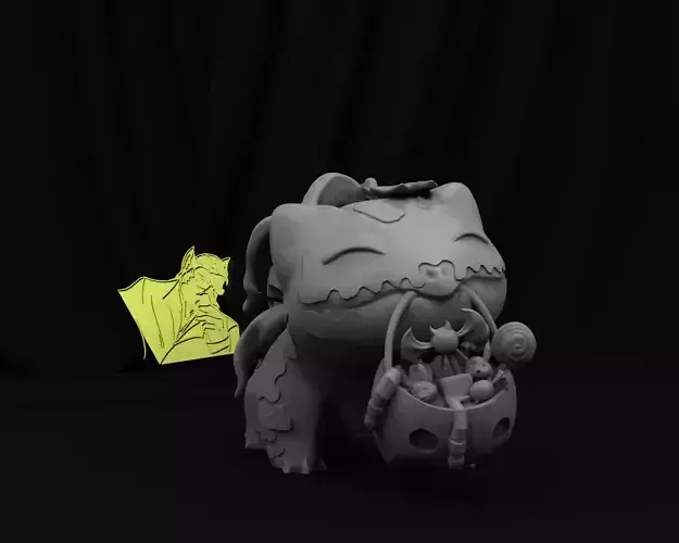Bulbasaur Dia de Muertos 3D print model