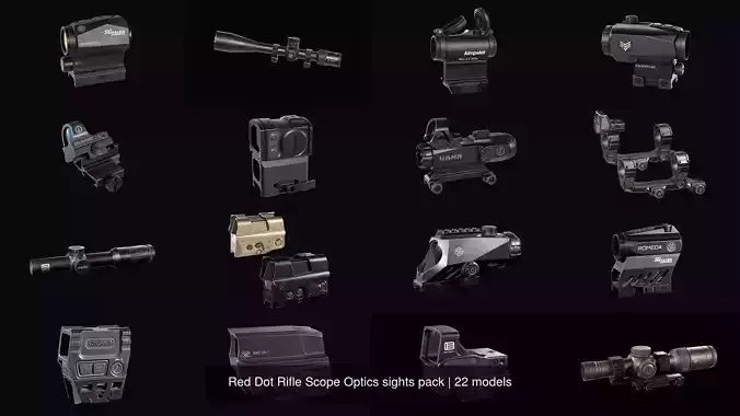 Red Dot Rifle Scope Optics sights pack