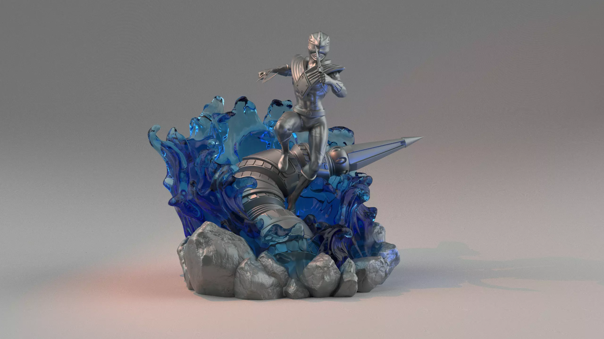 Mighty Green Power Ranger 3D print model