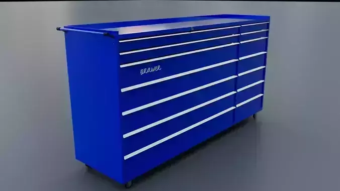 CLARKE DRAWER TOOL CABINET LONG 3D model