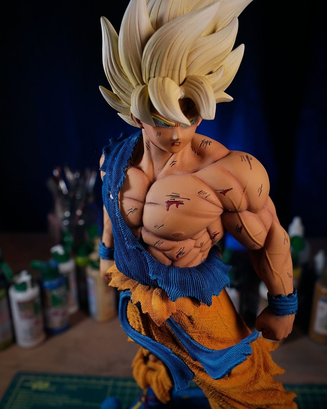 Super Saiyan Goku Statue 3D print model_10