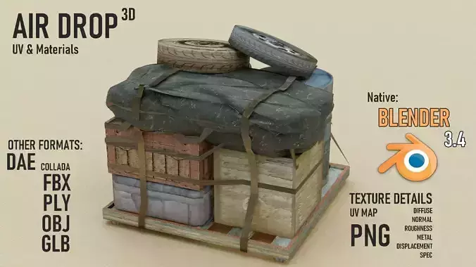 AMO Supply Low-poly 3D model