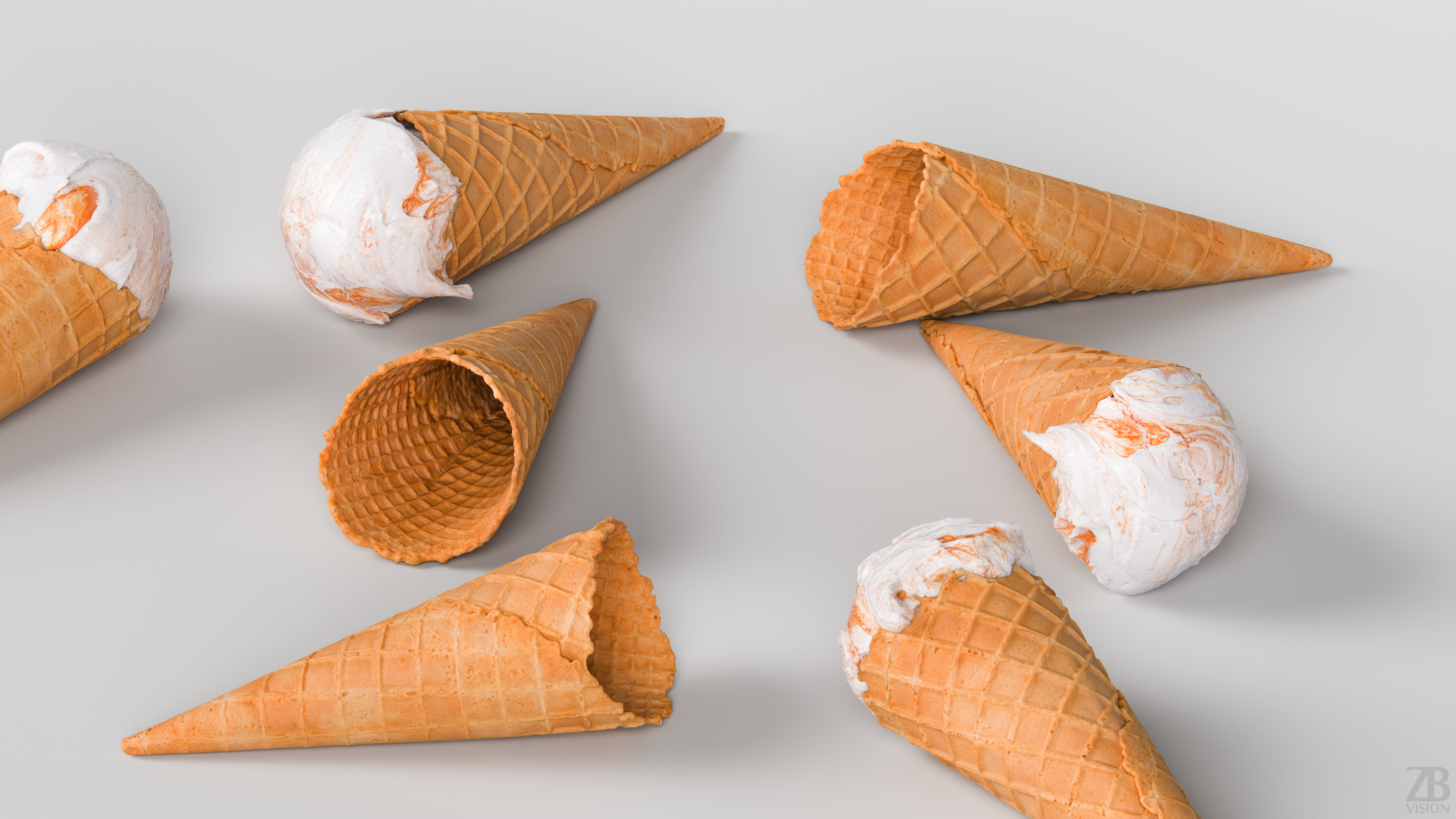 Ice Cream Cone 3D model_2