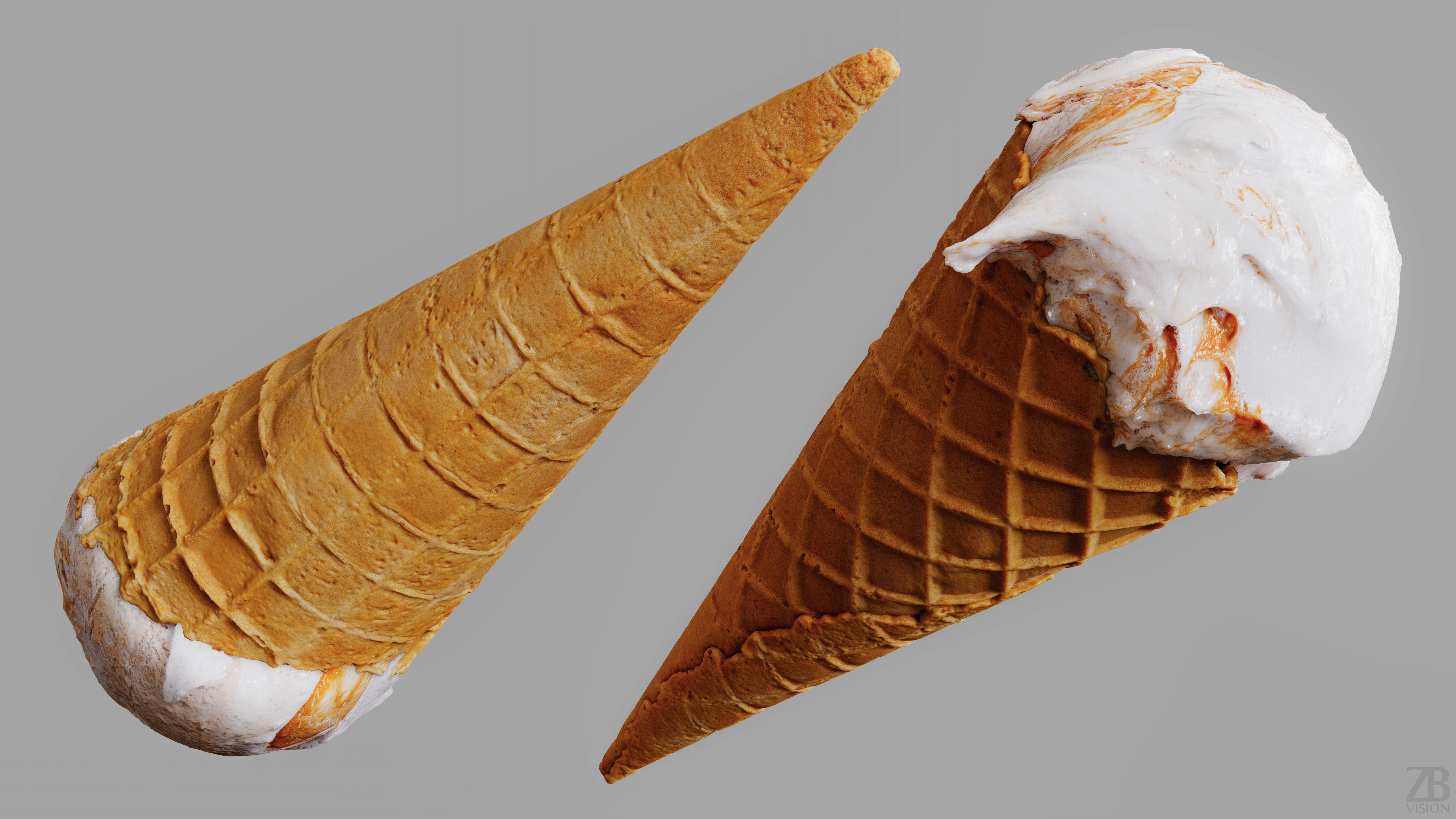 Ice Cream Cone 3D model_9